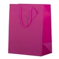 thumbnail image 2 of JAM Paper Glossy Gift Bags, 10x13x5, Fuchsia Pink, 6/Pack, Large, 2 of 3