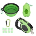 thumbnail image 3 of Retractable Dog Leash, Lightweight 5M Retractable Dog Leash Set With Folding Bowl Dispenser Rubbish Bags Buckle For Dogs Running Walking Training, 3 of 8