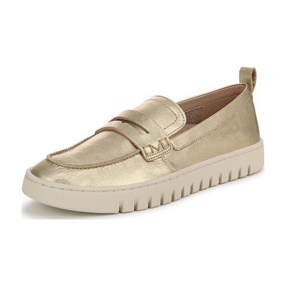 Zapatos Vionic Uptown de Cuero Dorado para Mujer Ancho