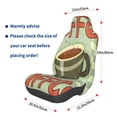 thumbnail image 2 of Lsque Retro Cover For Coffee Pattern Car Seat Covers for Front Seats , Waterproof Seat Covers for Cars, Sporty Front Seat Covers,Car Seat Cover Protector Front Seats, 2 of 5