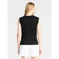 thumbnail image 4 of Time and Tru Women's Cotton Peplum Tank Top, Sizes XS-XXXL, 4 of 6