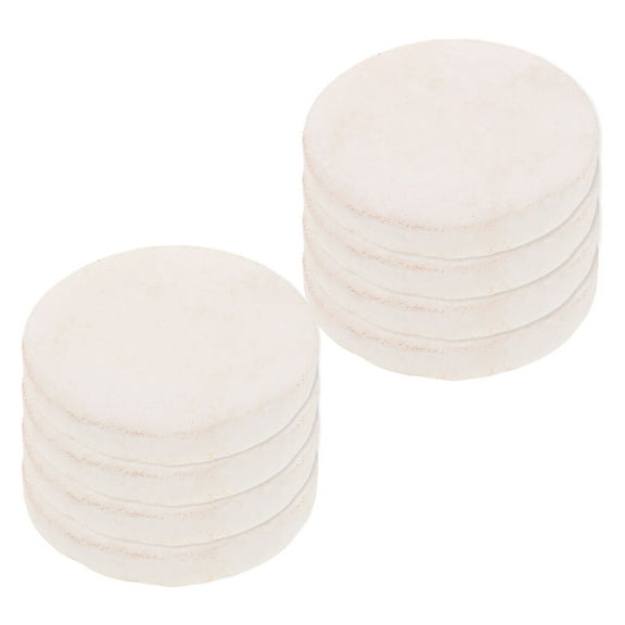 PAMINGONO 8Pcs White Flat Pebbles for Painting Accessories Art Projects for Children