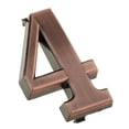 thumbnail image 4 of yuksok Copper Plaque Number House Address Digits Sticker Plate Sign 4 Number 4, 4 of 7