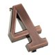thumbnail image 4 of Número De Puerta Con Incrustaciones licencia Dirección De Hotel De Hotel licencia De Dígitos Número De Dirección De 0--9 Señal Número 4 perfecl Placa de signo de dirección de la casa, 4 of 7