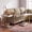 White & Gold, variant on Tribesigns 2-Tier Narrow End Table, C Shaped Side Table Bedside Table with Metal Frame & Open Shelf for Living Room (2, Light Brown & Gold)