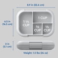 thumbnail image 4 of Bentgo Chill Kids Leak-Proof Lunch Box - 4-Compartment Bento Box with Built-In Ice Pack, 3.3 Cup Capacity, BPA-Free, Microwave & Dishwasher Safe, Ideal Size for Ages 3 to 7 (Gray), 4 of 10