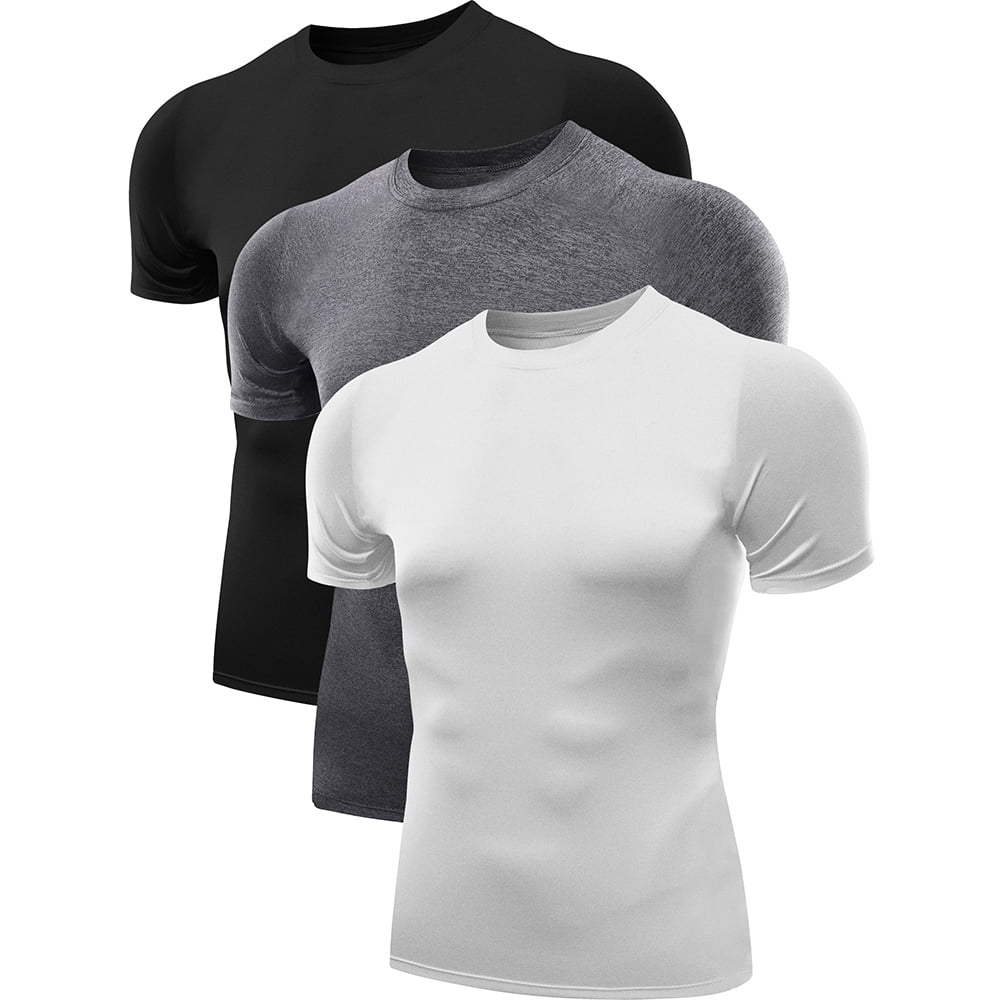 NELEUS Men's Athletic Compression Shirt Base Layer Tight Tops Short ...