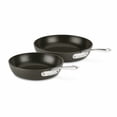 thumbnail image 1 of All-Clad Essentials Hard Anodized Nonstick Fry Pan Set 2 Piece, 8, 10,5 Inch Oven Broiler Safe 500F, Lid Safe 350F Pots And Pans, Cookware Black, 1 of 1