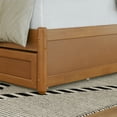 thumbnail image 6 of Clayton King Wood Platform Bed with Panel Footboard & Trundle in Light Toffee, 6 of 10