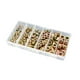 thumbnail image 2 of Juego surtido de tuercas de remache, 150 Uds., tuerca de inserción roscada resistente, varios tamaños para tuercas de Hardware de Metal para taller y, 2 of 8