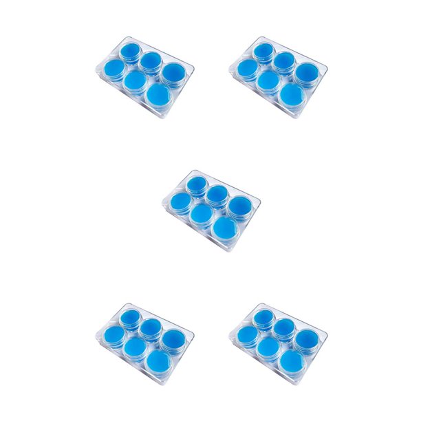 Kearding Herramientas de arcilla de 6/12 Uds., accesorios de cuentas de punto de pintura de diamante, punto de pintura de diamante, arcilla de 6 botellas azul 5Conjunto