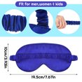thumbnail image 2 of HEQUSIGNS 4Pcs Silk Mask Eye, Soft Eye Cover for Sleeping, Blackout Eye Mask with Elastic Strap, Satin Blindfold Night Eyeshade for Women Men Kids(Gold), 2 of 7