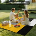 thumbnail image 5 of Fsddascl Yellow Black Grey Outdoor Rug for Patio/Deck/Porch, Non-Slip Large Area Rug 4 x 6 Ft, Modern Irregular Geometric Abstract Indoor Outdoor Rugs Washable Area Rugs, Camping Rug Carpet, 5 of 5