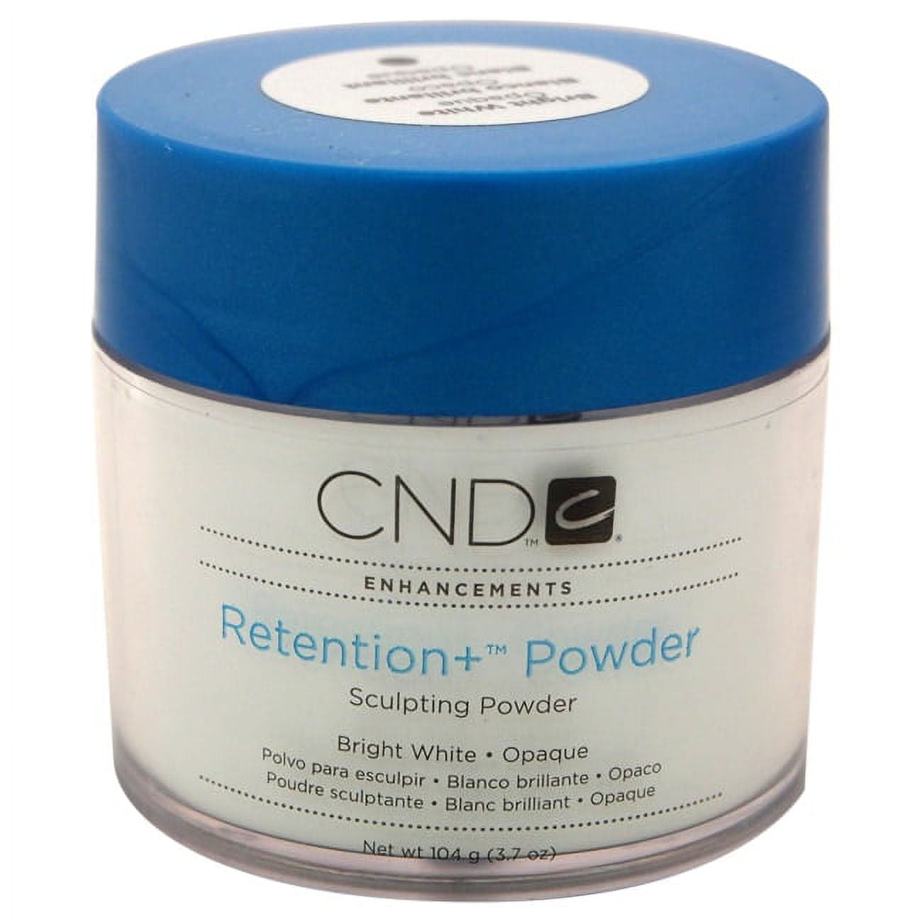 CND Retention+ Acrylic Nail Sculpting Powder, Bright White, 3.7 Oz