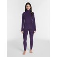 thumbnail image 2 of ClimateRight by Cuddl Duds Stretch Fleece Women's Long Sleeve Turtleneck Base Layer Top, Sizes XS to 4X, 2 of 5