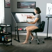 Studio Designs Zenith Height Adjustable, Adjustable Top Drafting Table in Black