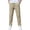 Khaki, variant on WUSUOWEI Baby Boy Summer Elastic Jogger Pants Light Cotton Linen Tapered Casual Chino Trousers Back To School 8-9 Years