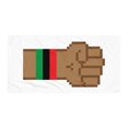 thumbnail image 1 of 8-Bit Black Pride Fist Beach Towel, 1 of 2