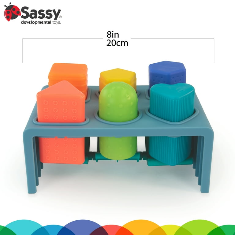Sassy Press n' Pop Bench Shape Sorter Toy photo 4