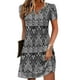 thumbnail image 1 of Vestido Zeagoo Casual Boho A Line con bolsillos para mujer, color negro, 1 of 5