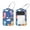 multicolored 2, variant on PhooArto 2 PCS Luggage Tag for Suitcase Bag Tags for Backpacks Baggage Handbag School Instrument Tag Label, Skull and Flowers Pattern