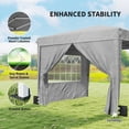 thumbnail image 5 of 10x10 FT Pop-Up Party Tent with Removable Sidewalls – UPF50+ 210D Oxford Canopy  Adjustable Height & Stability Kit with Carry Bag, 5 of 7