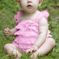 thumbnail image 2 of AOMPMSDX Girls Bodysuits Summer Wrapped Fart Coat Baby Bodysuit Multi Color Baby Onesie Baby Harness Crawling Clothes Children's Clothing Pink 12 Months-24 Months, 2 of 8