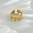 thumbnail image 6 of 18K Gold Plated Adjustable Rings for Women Dainty Plant Flower Olive Leaf Wrap Ring Trendy Friendship Olive Branch Nature Inspired Jewelry, 6 of 6