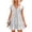 Gray, variant on Dresses for Women 2026 Spring Summer Short Sleeve Button Down Loose Mini Babydoll Ruffle Hem Dress Beach Vacation Clothes