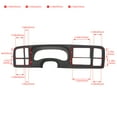 thumbnail image 2 of Universal Double DIN Dash Installation Kit, Compatible with 1999-2002 Silve rado and Sierra Models, Matte Black ABS, 2 of 12