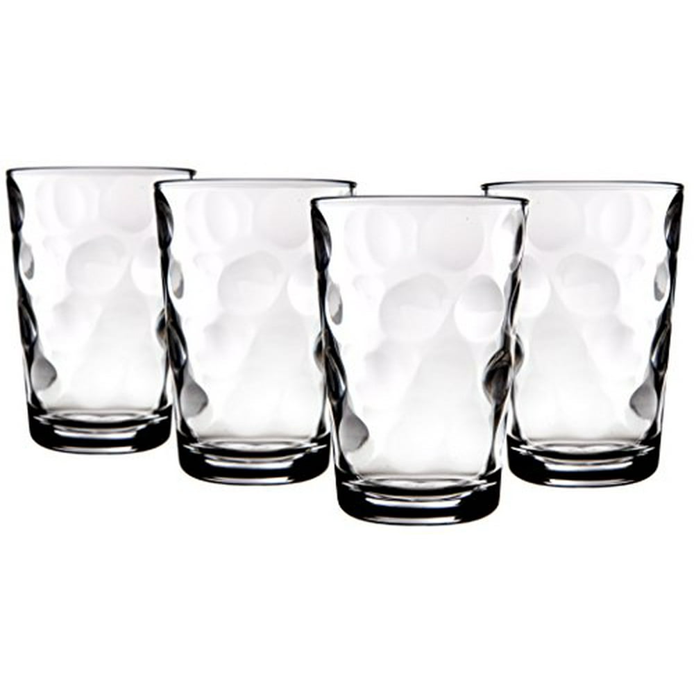 Palais Glassware Cercle Collection; Clear Glass Set with Circle Design