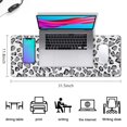thumbnail image 5 of Long Mouse Pads for Desk,White and Gray Of Leopard Print Desk Mats on Top Of Desks, Desk Mouse Pad Extra Large with 3mm Non-Slip Base and Stitched Edge for Gaming,Office,Work,Home 31.5"x11.8", 5 of 6