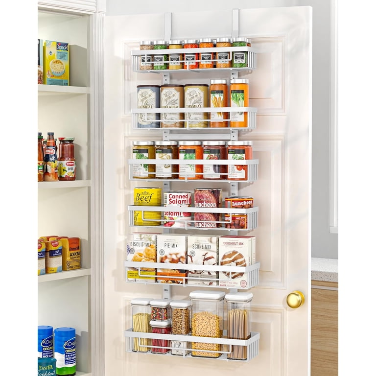 Hanging Wall Basket 17 Stories Over The Door Pantry Organizer, 6-Tier ...
