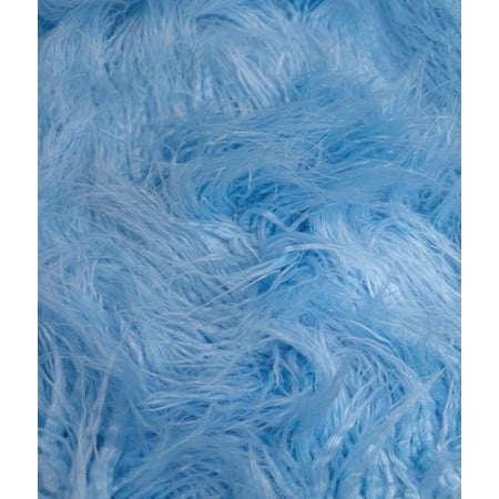 Faux Fake CURLY Yak FUR 3.5 LONG Pile Japanese Fire Retardant Yarn 2.3oz Per Yard / Craft Sewing Cosplay 58 Wide Sold by Continuous Yard (Sky Blue) Faux Fake CURLY Yak FUR 3.5 LONG Pile Japanese Fire Retardant Yarn 2.3oz Per Yard / Craft Sewing Cosplay 58 Wide Sold by Continuous Yard (Sky Blue)