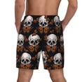 thumbnail image 4 of Daiia Butterfly Skull Mens Swim Trunks Swim Shorts Quick Dry Swim Shorts with Mesh Lining Pockets-Large, 4 of 9