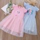thumbnail image 4 of Ropa de Elsa para niñas, nuevos vestidos de princesa de verano 2024, vestido de manga voladora para niños, vestidos de fiesta de Elsa de Frozen para bebés, ropa para niños, 4 of 4