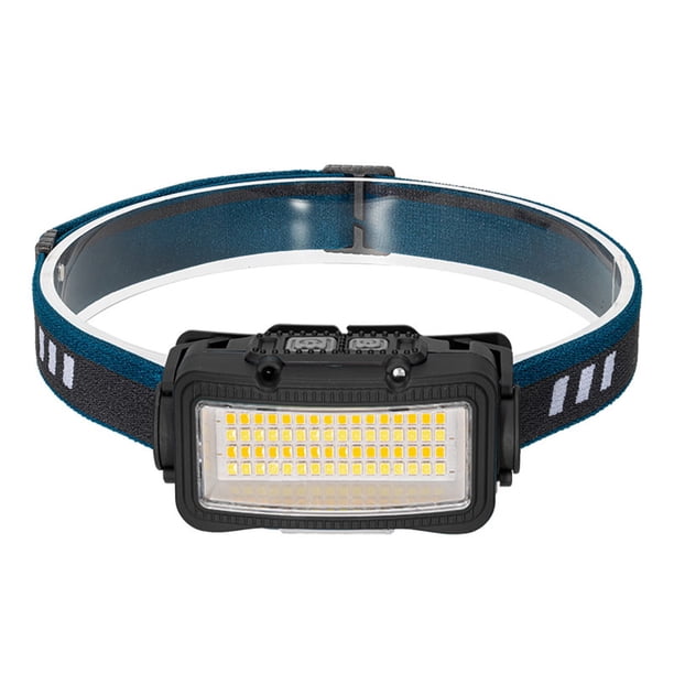 Linterna de cabeza de carga tipo C 1800mAh Mini luz de trabajo (negro W6104A)