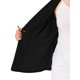 thumbnail image 5 of Blazer de talgrande pamujer, chaquede trabajo, solade muesca, encaje frontal, chaquetas Negro XL, 5 of 6