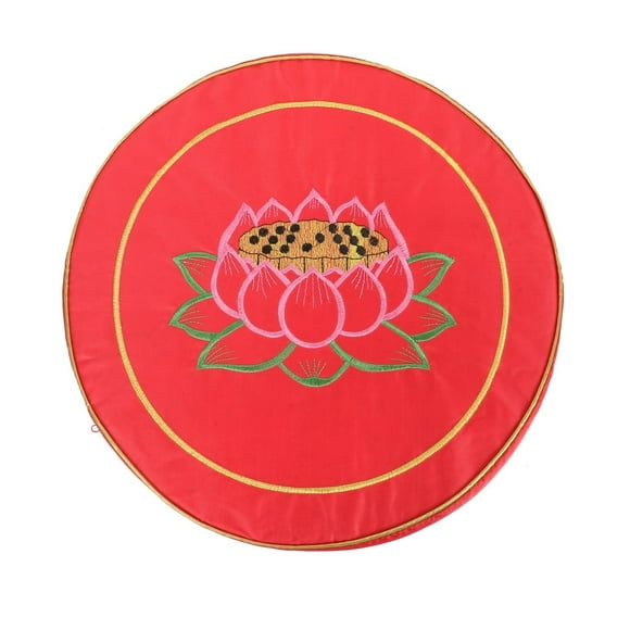 JUNWELL Happyyami Zabutons Meditation Cushion Floor Pillow Yoga Pillow (Red)