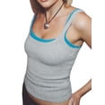 thumbnail image 3 of Nituyy Women's Solid Color Tank Tops, Basic Sleeveless Scoop Neck Ribbed Tops, 3 of 5