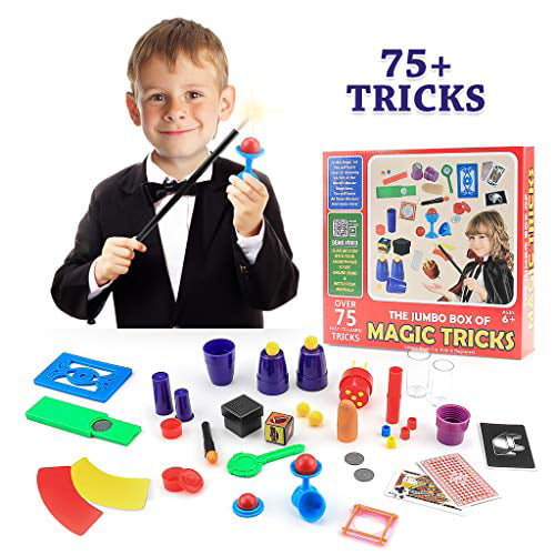 BEGINNER MAGIC SET 7 Kit Wand Kid Money Maker Sponge Ball Vase Thumb Light Trick 