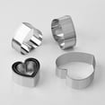 thumbnail image 4 of Rewenti 6 Pcs Heart Shaped Cookie Cutters Stainless Steel Valentine Baking Tools, 4 of 5