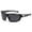 Matte black, variant on Sunglasses, Wrap Around Polarized Large Men Anti Glare Fishing Driving Sport Sunglasses