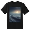 thumbnail image 2 of Plus Size Shirt for Women Oversized Black Tops for Women Short Sleeves Shirt for Women Snowy Winter Field 2 T Shirt Crewneck Shirt for Women M, 2 of 5