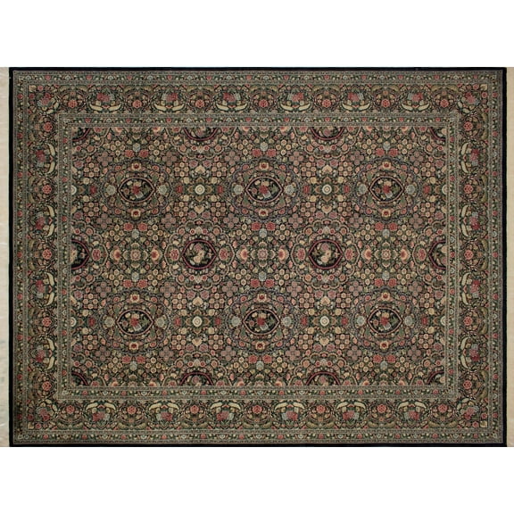 Wali Keegan Black/Black Rug, 9'3" x 12'3"