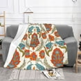 thumbnail image 2 of XMXT Flannel Throw Blanket for Couch, Vintage Persian Botanicals Bed Sofa Decor Blankets for Home Bedroom, 50 x 40 inches, 2 of 9
