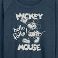 thumbnail image 3 of Mickey & Friends - Mickey Mouse Hello Folks - Women's Lightweight French Terry Long Sleeve Shirt, 3 of 5