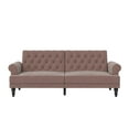 thumbnail image 4 of Novogratz Cassidy Upholstered Futon, Blush Velvet, 4 of 23