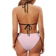thumbnail image 6 of chaqlin Women's Strawberry Daisy Halter Bikini Set - Cute Two-Piece Triangle Swimsuit with Tie Side Bottoms for Beach & Vacation, 6 of 9