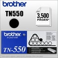 thumbnail image 3 of Brother Genuine TN550 Printer Toner Cartridge, Black, 3 of 3
